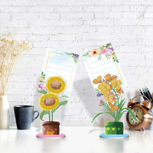 Cargar imagen en el visor de la galería, Porta-Notas Diamond Painting Flores 2 Piezas