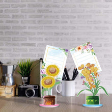 Cargar imagen en el visor de la galería, Porta-Notas Diamond Painting Flores 2 Piezas