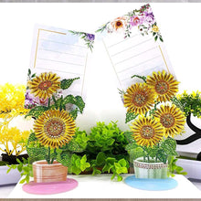 Cargar imagen en el visor de la galería, Porta-Notas Diamond Painting Girasoles 2 Piezas