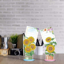 Cargar imagen en el visor de la galería, Porta-Notas Diamond Painting Girasoles 2 Piezas