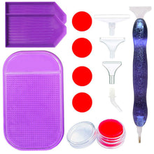 Cargar imagen en el visor de la galería, Bolígrafo Premium Diamond Painting Ergonómico Purpurina Violeta 5 Variantes