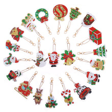 Cargar imagen en el visor de la galería, Llavero Diamond Painting Navidad 21 Piezas