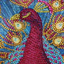 Cargar imagen en el visor de la galería, Bolsa Diamond Painting Pavo Real Rojo
