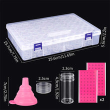 Cargar imagen en el visor de la galería, Caja de almacenamiento XXL Diamond Painting con 80 botes redondos