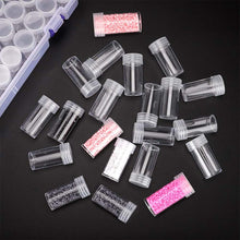 Cargar imagen en el visor de la galería, Caja de almacenamiento XXL Diamond Painting con 80 botes redondos