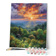 Cargar imagen en el visor de la galería, Oso y puesta de sol