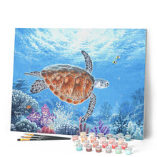 Cargar imagen en el visor de la galería, Pintar Por Números - Tortuga - Figuredart - Intermedio Animales Tortugas Novedades