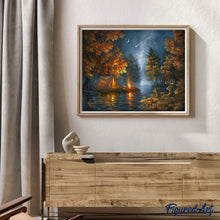 Cargar imagen en el visor de la galería, Pintar Por Números - Camping bajo una cebada - Figuredart - Intermedio Animales Renos Novedades