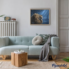 Cargar imagen en el visor de la galería, Pintar Por Números - León en la luz tenue - Figuredart - Intermedio Animales Leones Novedades