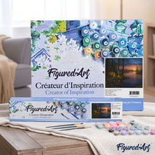 Cargar imagen en el visor de la galería, Pintar Por Números - Camping en el borde del lago - Figuredart - Avanzado Paisajes Novedades