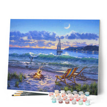 Cargar imagen en el visor de la galería, Pintar Por Números - Vista A La Playa - Figuredart - Fácil Paisajes Novedades