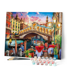 Cargar imagen en el visor de la galería, Pintar Por Números - Puente de Rialto - Figuredart - Intermedio Ciudades Novedades