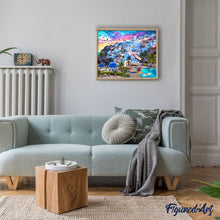 Cargar imagen en el visor de la galería, Pintar por números Paisaje de Grecia Figured'Art Avanzado Novedades Ciudades Paisajes