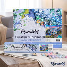 Cargar imagen en el visor de la galería, Pintar por números Paisaje de Grecia Figured'Art Avanzado Novedades Ciudades Paisajes
