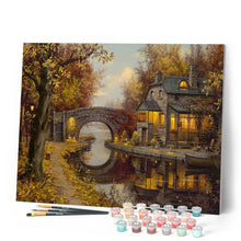 Cargar imagen en el visor de la galería, Pintar por números Retiro y tranquilidad Figured'Art Avanzado Novedades Ciudades Paisajes