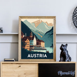 Póster de viaje Hallstatt