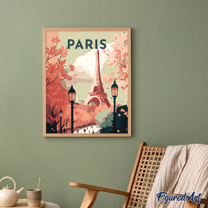 Póster de viaje París II