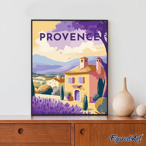 Diamond Painting - Póster de viaje Provenza