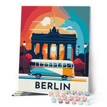 Cargar imagen en el visor de la galería, Póster de viaje Berlín