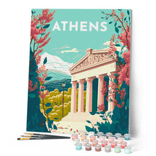 Cargar imagen en el visor de la galería, Póster de viaje Atenas