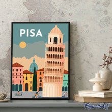 Cargar imagen en el visor de la galería, Póster de viaje Pisa