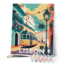 Cargar imagen en el visor de la galería, Póster de viaje Lisboa
