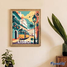 Cargar imagen en el visor de la galería, Póster de viaje Lisboa