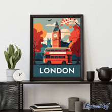 Cargar imagen en el visor de la galería, Póster de viaje Londres