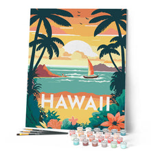 Cargar imagen en el visor de la galería, Póster de viaje Hawái