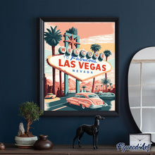 Cargar imagen en el visor de la galería, Póster de viaje Las Vegas