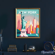 Cargar imagen en el visor de la galería, Póster de viaje Nueva York