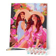 Cargar imagen en el visor de la galería, Hermanas en un Jardín Rosa