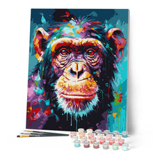 Cargar imagen en el visor de la galería, Chimpancé Abstracto Colorido