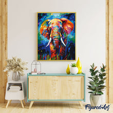 Cargar imagen en el visor de la galería, Elefante Abstracto Colorido