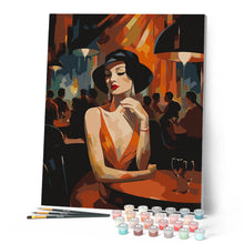 Cargar imagen en el visor de la galería, Mujer Art Deco en el club