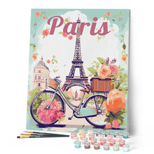 Cargar imagen en el visor de la galería, Póster de Viaje París en Flor