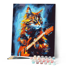 Cargar imagen en el visor de la galería, Gato Rockero Abstracto