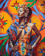 Cargar imagen en el visor de la galería, Pintar por numeros Figured'Art - Mujer Africana Tradicional