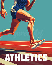 Cargar imagen en el visor de la galería, Pintar por numeros Figured'Art - Póster Deportivo de Atletismo
