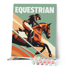 Cargar imagen en el visor de la galería, Póster Deportivo de Equitación
