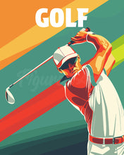 Cargar imagen en el visor de la galería, Pintar por numeros Figured'Art - Póster Deportivo de Golf