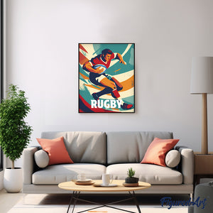 Póster Deportivo de Rugby