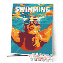 Cargar imagen en el visor de la galería, Póster Deportivo de Natación