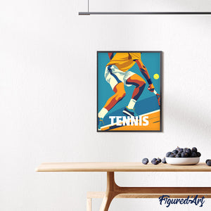 Póster Deportivo de Tenis