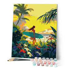 Cargar imagen en el visor de la galería, Surfista al atardecer