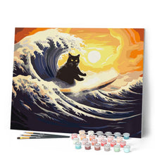Cargar imagen en el visor de la galería, La gran ola del gato negro