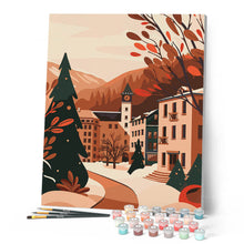 Cargar imagen en el visor de la galería, Pueblo acogedor en la montaña