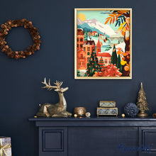 Cargar imagen en el visor de la galería, Ciudad invernal en las montañas