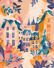 Cargar imagen en el visor de la galería, Pintar por numeros Figured'Art - Pueblo nevado 2