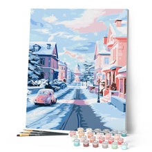 Cargar imagen en el visor de la galería, Mañana nevada en la ciudad